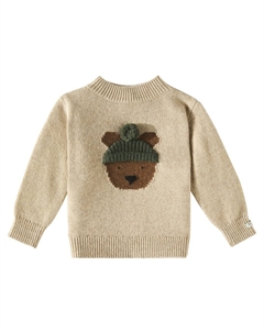 Шерстяной свитер Baby Denn Bear, Biscotti Melange Donsje