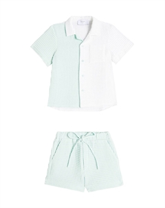 Комплект из хлопковой рубашки и шорт, Mint Paade mode