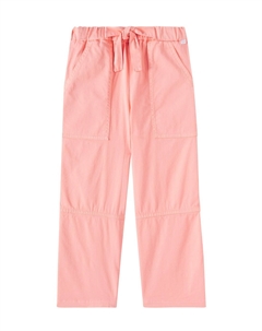 Брюки-палаццо из хлопкового габардина, Apricot Il gufo