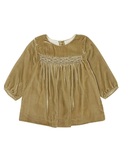 Платье Baby Félicie со сборками, бежевый Bonpoint