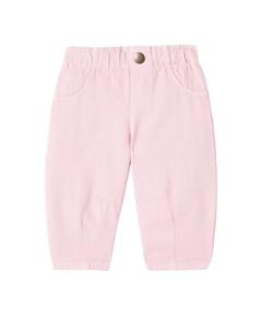 Детские брюки Atenas из хлопкового твила, Silver Pink Cozmo