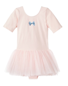 Платье-балерина из джерси и тюля с пайетками, Pale Dogwood Konges slojd