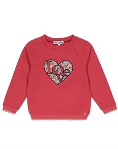 Толстовка из хлопкового джерси, Framboise Tartine et chocolat