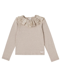 Свитер с оборками Florentien, Dusty Brown Melange Donsje