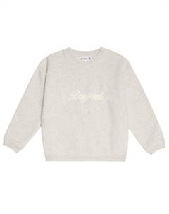 Хлопковый свитер с вышивкой Tonino, Light Grey Bonpoint