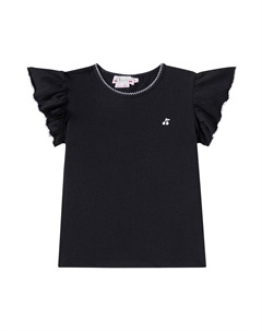 Футболка Эмила из хлопка, Faux Noir Bonpoint