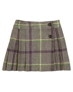 Юбка из шерсти Талисса в клетку, Ec Ficelle Bonpoint