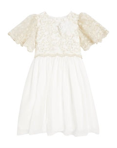 Кружевное платье, Gold Embroidered Patachou