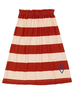 Юбка из хлопка с рисунком котенка, Red + Cream The animals observatory