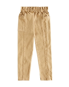 Прямые брюки из хлопка Tiche, Ficelle Bonpoint