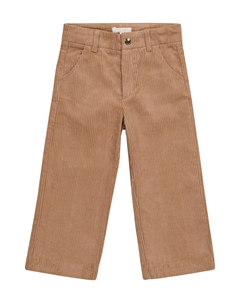 Прямые брюки из эластичного хлопкового вельвета, Stone Chloé kids
