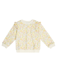 Хлопковая толстовка с цветочным принтом Liberty, Lemon Tartine et chocolat