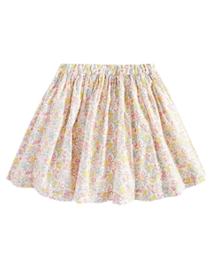 Юбка из хлопка с цветочным принтом Suzon, розовый Bonpoint