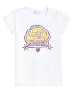 Футболка из хлопкового джерси x Barbie, Bianco Monnalisa