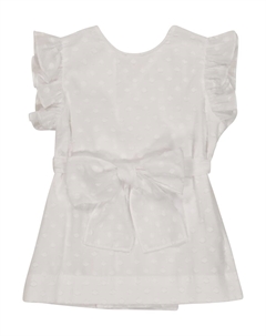 Хлопковый топ с оборками, белый Il gufo