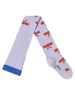 Колготки Tiny Bow из хлопковой смеси, Light Lavender Tinycottons