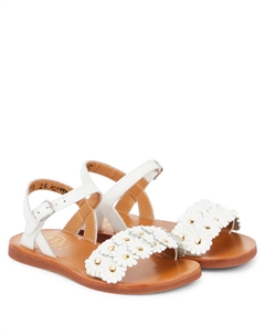 Сандалии из лакированной кожи Plagate Multi Flo, Softy Blanc Pom d'api