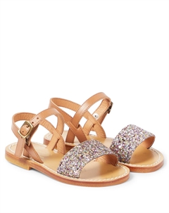 Сандалии из блестящей кожи Apis, Multicolore Bonpoint