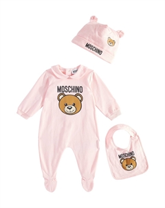 Детский комплект из хлопка с принтом, Sugar Rose Moschino kids