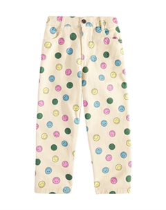 Хлопковые брюки с принтом Happy Place, Happy Repetition The new society