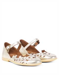 Кожаные балетки Laminato, Oro Pèpè