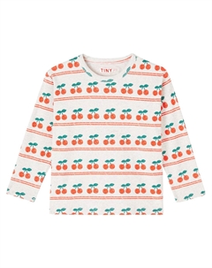 Футболка из хлопковой смеси с принтом вишни, Cherry Tinycottons