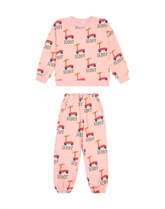 Комплект из толстовки и спортивных штанов Scoot, розовый Jelly mallow