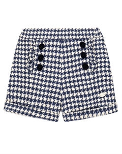 Детские шорты в ломаную клетку, Nacre Lie De Vin Tartine et chocolat
