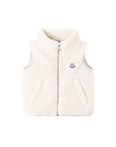 Жилет-тедди Baby Ernst с пуховыми вставками, Light Beige Moncler enfant