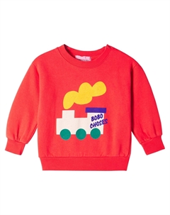 Хлопковая толстовка Baby Bobo Choo Choo, красный Bobo choses