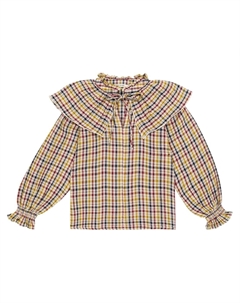 Хлопковый топ в клетку от Беренис, Multicolor Check The new society