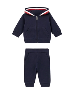 Детский спортивный костюм из хлопковой смеси, Blue Navy Moncler enfant