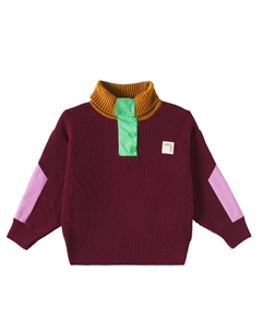 Ребристый свитер с цветными блоками, разноцветный Bobo choses