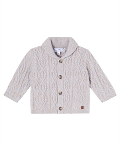 Детский шерстяной кардиган косовой вязки, Glacier Tartine et chocolat