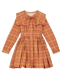 Платье из хлопка в клетку от Одилл Мелтон, оранжевый Morley