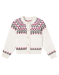 Жаккардовый кардиган Baby Wendy с цветочным принтом, Moonlight White The new society