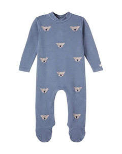 Хлопковый комбинезон с вышивкой Baby Phlyn, Dark Spruce Donsje