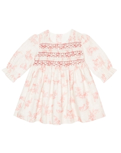 Платье из хлопковой смеси с детским принтом, Tabac Tartine et chocolat