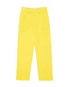Брюки Bugsy из шерсти и кашемира, Lemon Yellow The row kids