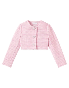 Пиджак Bon Ton из хлопчатобумажной ткани в виде твида, Rosa + Argento Monnalisa