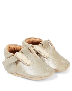Туфли Baby Blinc Bunny из металлизированной кожи, Champagne Metallic Leather Donsje