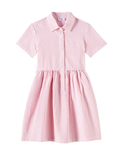 Полосатое хлопковое платье, Daisy Pink Il gufo