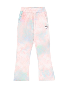 Спортивные брюки с принтом Chiara Ferragni, розовый Monnalisa