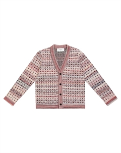 Кардиган из смесовой шерсти, Wildberry Bordo White Paade mode