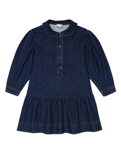 Платье из хлопчатобумажной ткани, синий Il gufo