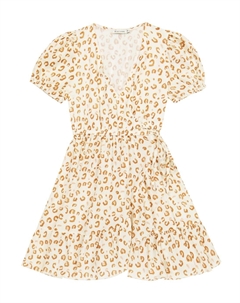 Платье-халат из хлопка с леопардовым принтом, Leo Print The new society