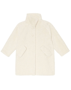 Пальто из искусственного меха с воротником-стойкой, Natural Il gufo