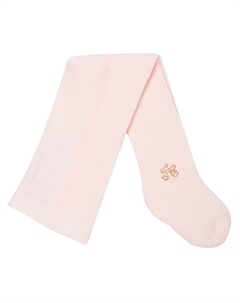 Детские колготки из хлопковой смеси с декором, Rose Pale Tartine et chocolat