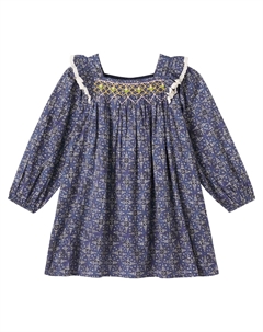 Платье Martina из хлопка с кружевной отделкой, Small Mid. Starlit Sky Louise misha