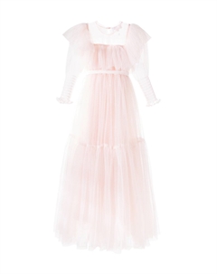 Платье из блестящего тюля с оборками , Soft Pink Petite amalie